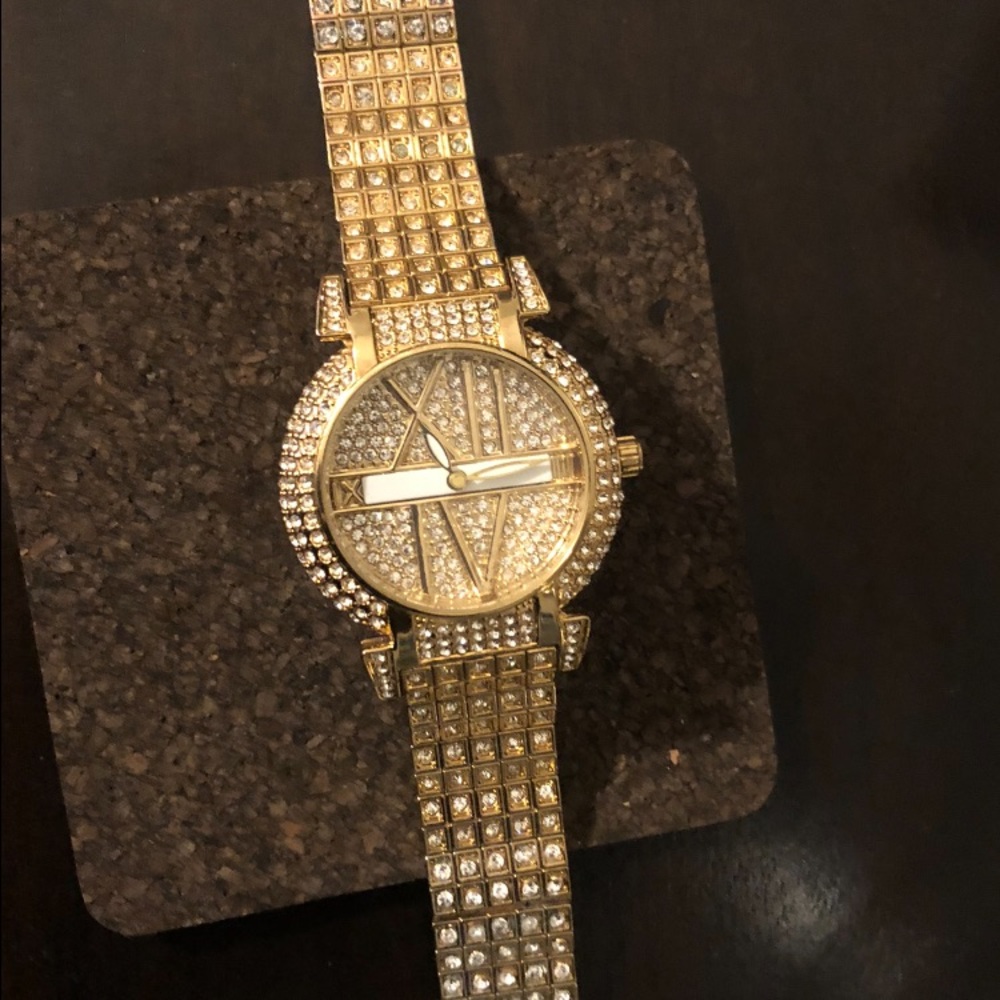 Diamond Stainless Steel Wrist Watch Women